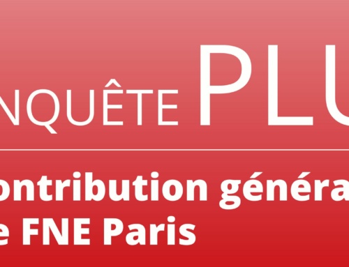 Enquête PLU :  la contribution générale de FNE Paris