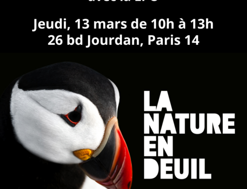 Mobilisation La Nature en deuil avec la LPO